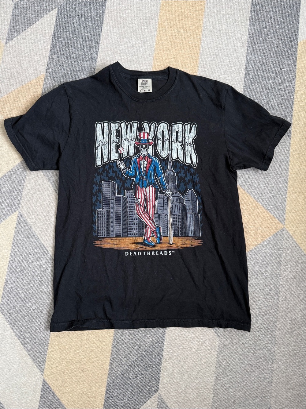 Comfort Colors Black New York Yankees Graphic Tee